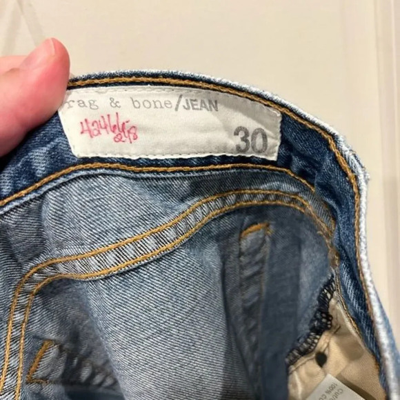 Rag & Bone Dre Slim Boyfriend Low Rise in Chambers Women’s size 30 - Picture 10 of 10